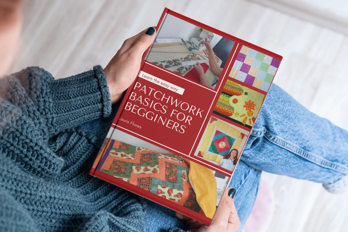 Patchwork Basics for Begginers hold by a woman