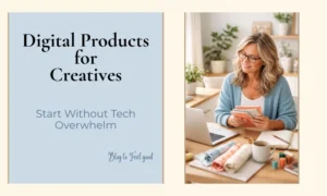 digital products for creatives working from home workspace